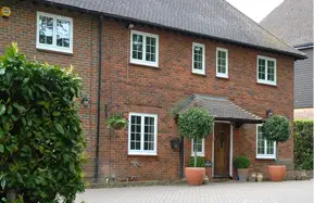 Chamfered windows
